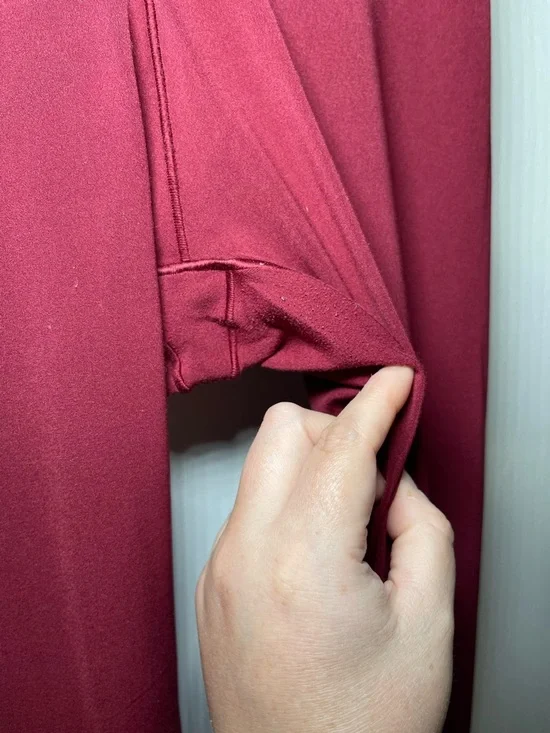 Aerie Chill Play Move Women’s High-Waist Burgundy Leggings Size Medium - Picture 8 of 11